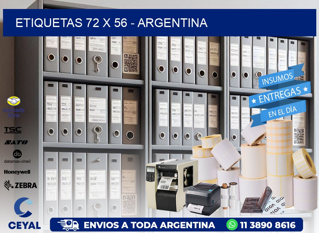 ETIQUETAS 72 x 56 - ARGENTINA