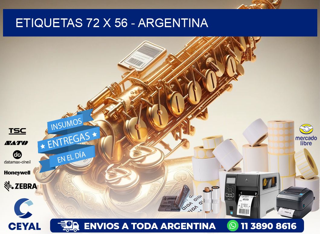 ETIQUETAS 72 x 56 - ARGENTINA