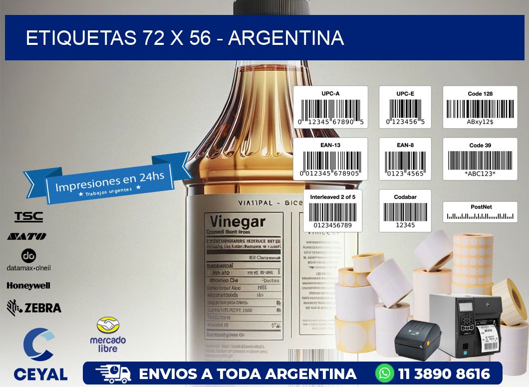 ETIQUETAS 72 x 56 - ARGENTINA