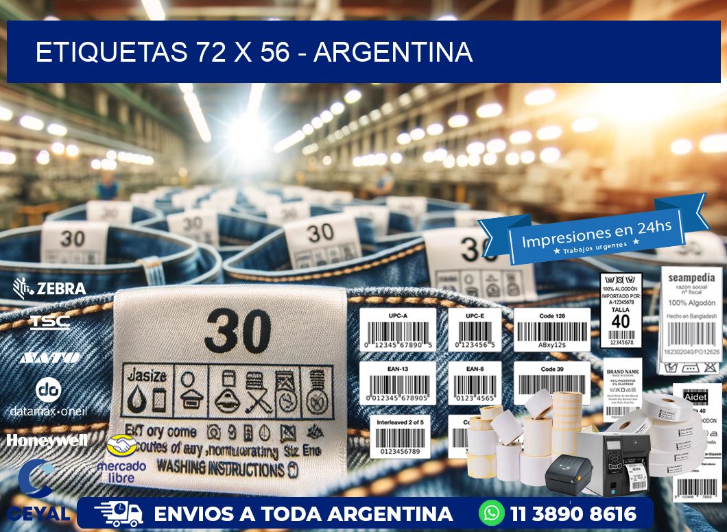 ETIQUETAS 72 x 56 - ARGENTINA