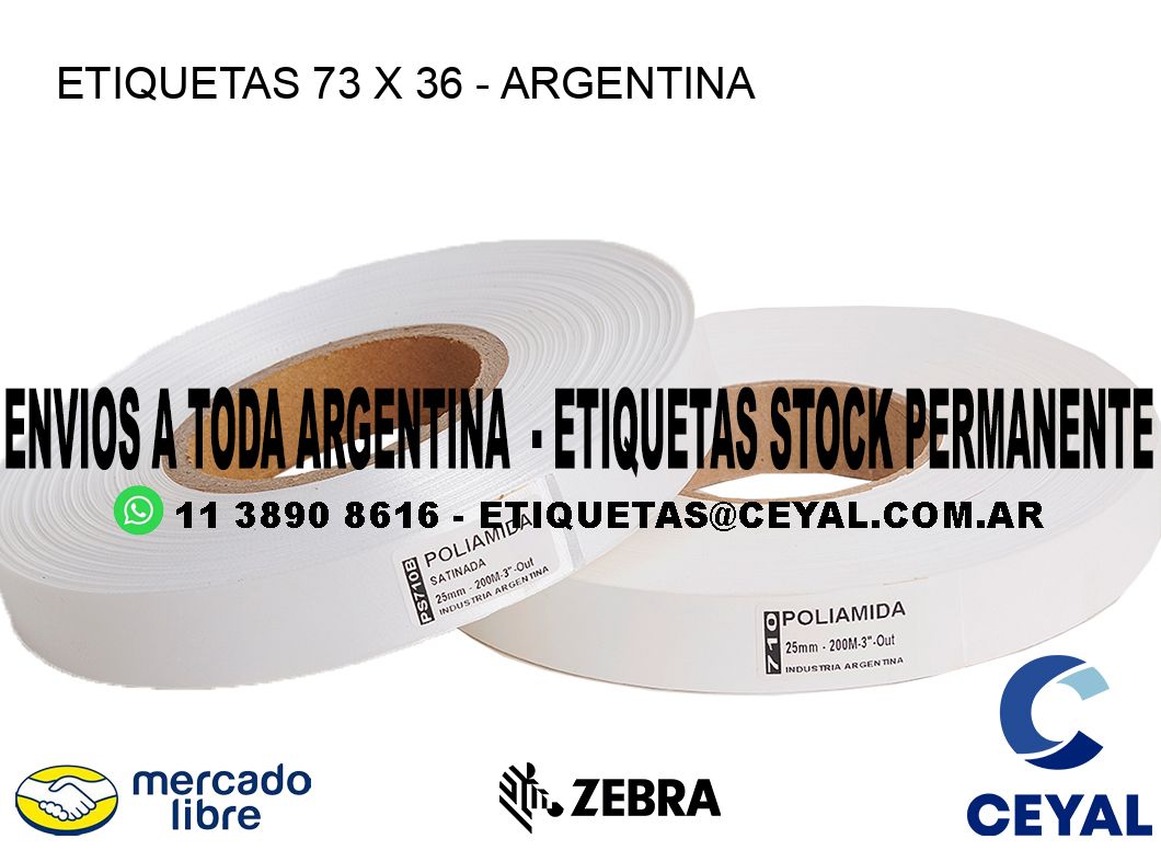 ETIQUETAS 73 x 36 - ARGENTINA