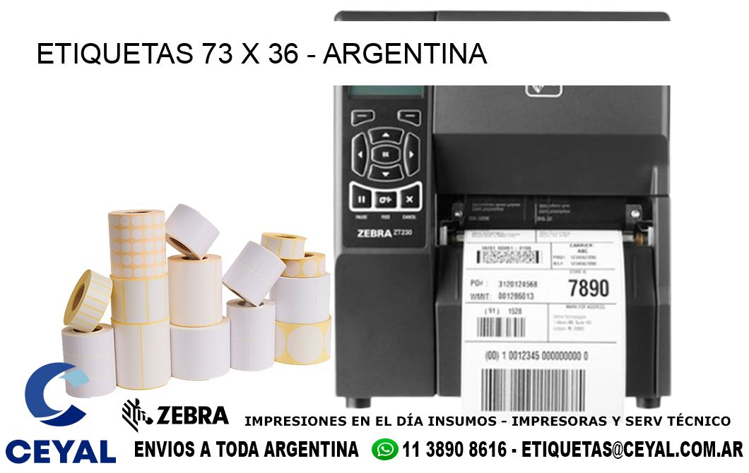 ETIQUETAS 73 x 36 - ARGENTINA