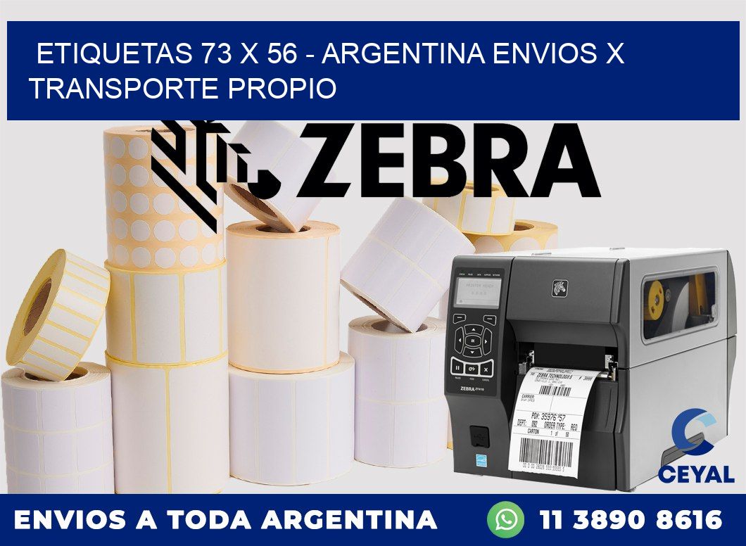 ETIQUETAS 73 x 56 – ARGENTINA ENVIOS X TRANSPORTE PROPIO