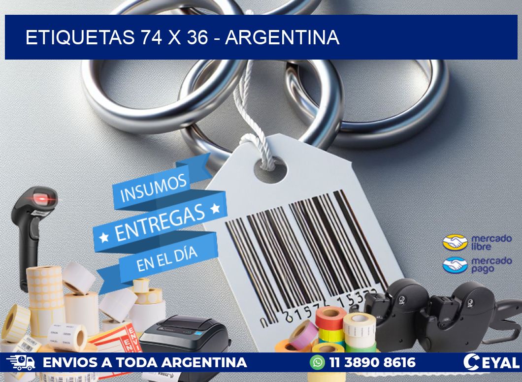 ETIQUETAS 74 x 36 - ARGENTINA