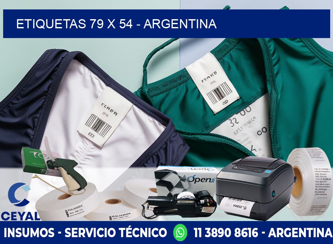 ETIQUETAS 79 x 54 - ARGENTINA