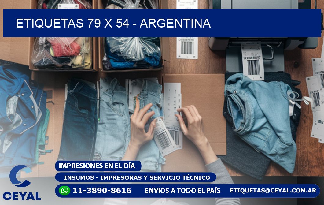 ETIQUETAS 79 x 54 - ARGENTINA