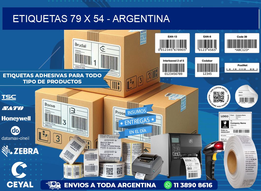 ETIQUETAS 79 x 54 - ARGENTINA