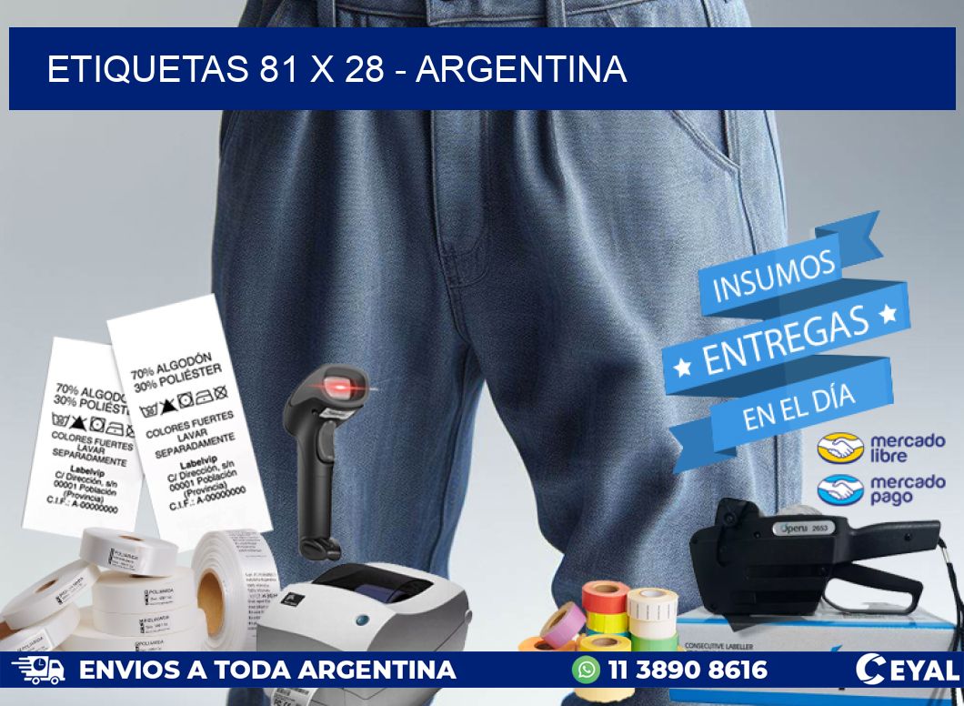 ETIQUETAS 81 x 28 – ARGENTINA