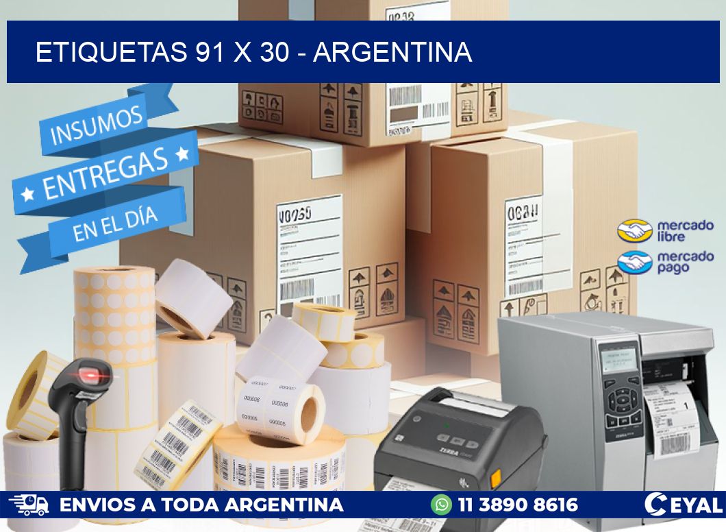 ETIQUETAS 91 x 30 – ARGENTINA