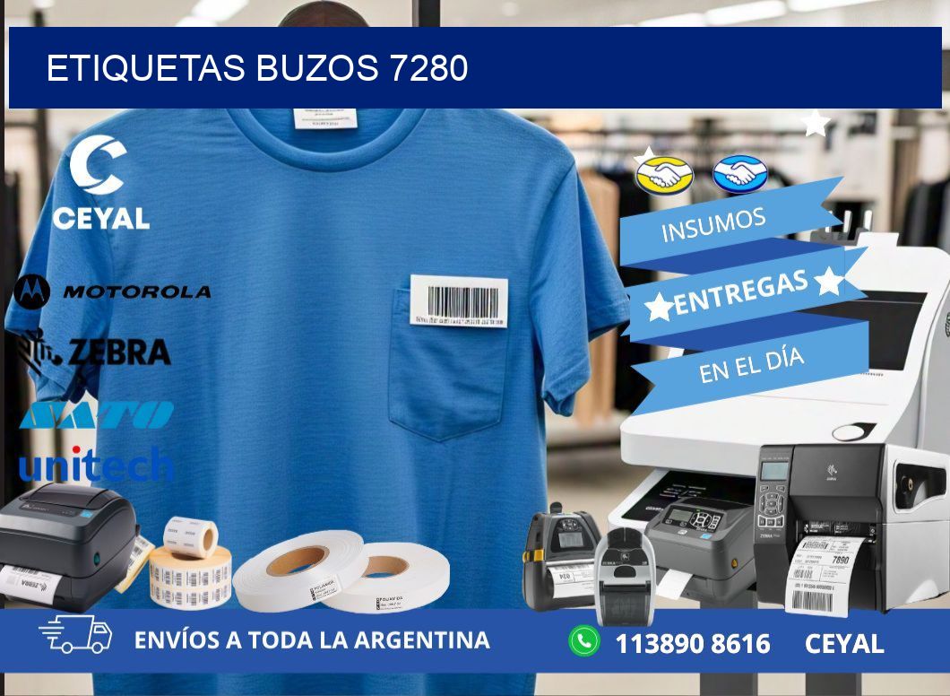 ETIQUETAS BUZOS 7280