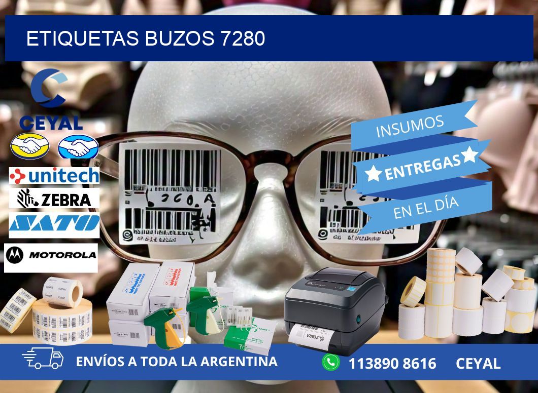 ETIQUETAS BUZOS 7280