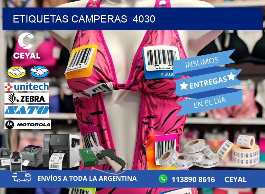 ETIQUETAS CAMPERAS  4030