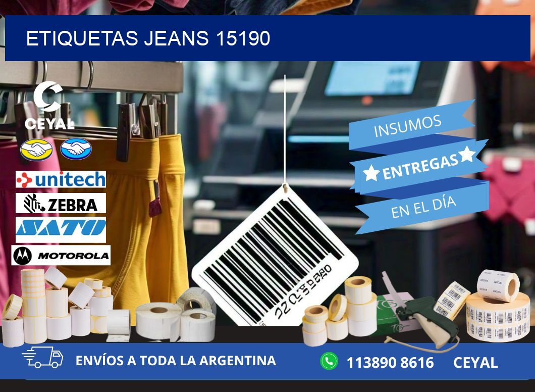 ETIQUETAS JEANS 15190