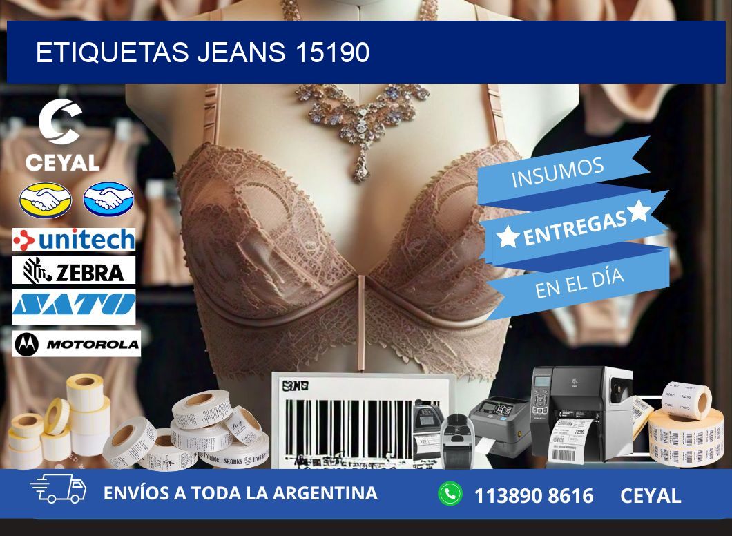 ETIQUETAS JEANS 15190