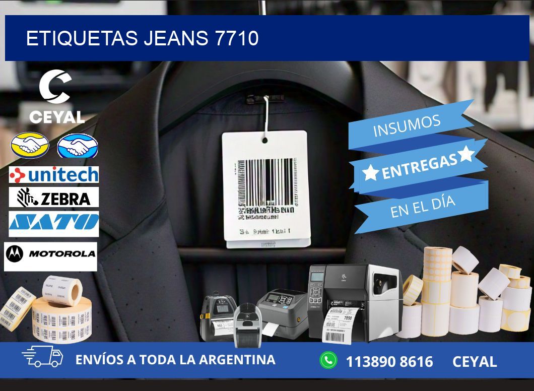 ETIQUETAS JEANS 7710