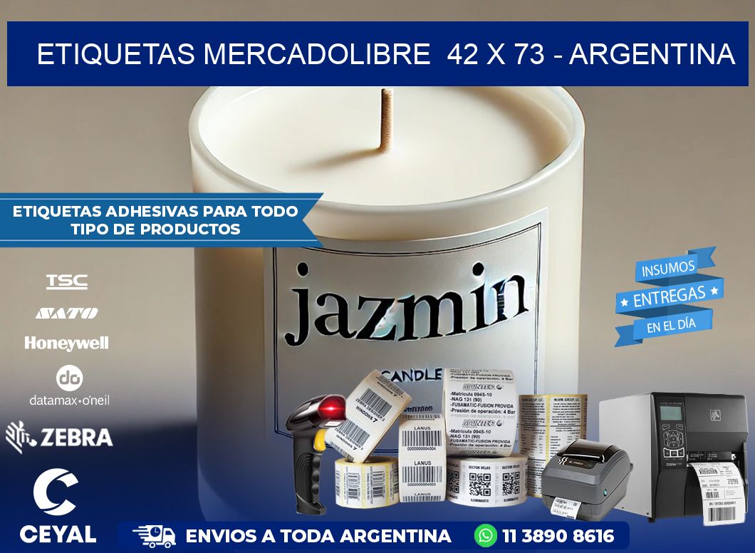 ETIQUETAS MERCADOLIBRE  42 x 73 – ARGENTINA