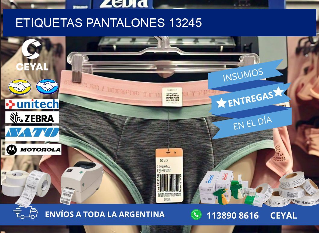 ETIQUETAS PANTALONES 13245