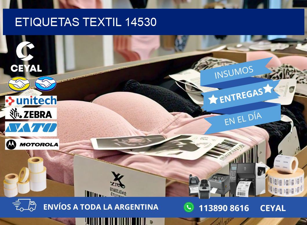 ETIQUETAS TEXTIL 14530