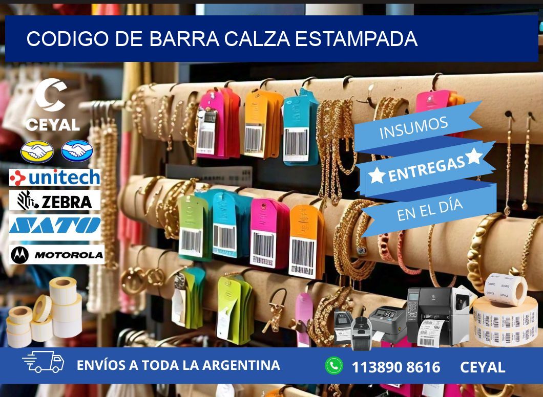 codigo de barra CALZA ESTAMPADA