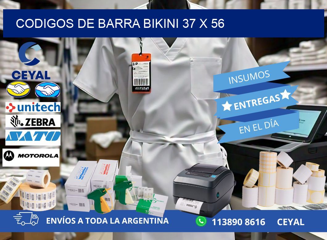 CODIGOS DE BARRA BIKINI 37 x 56