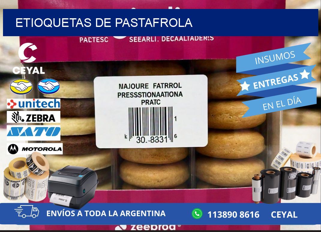 ETIOQUETAS DE PASTAFROLA