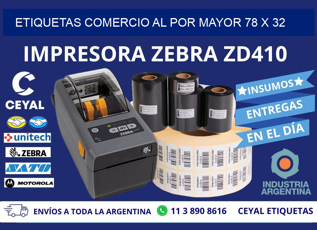 ETIQUETAS COMERCIO AL POR MAYOR 78 x 32