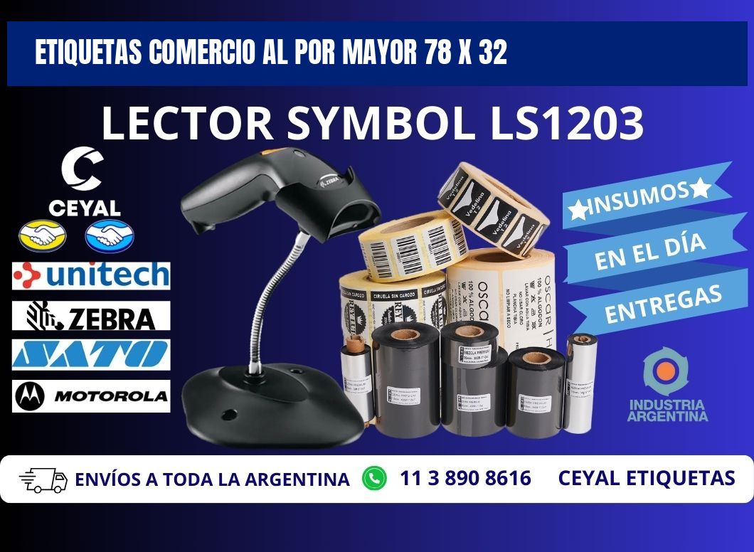 ETIQUETAS COMERCIO AL POR MAYOR 78 x 32