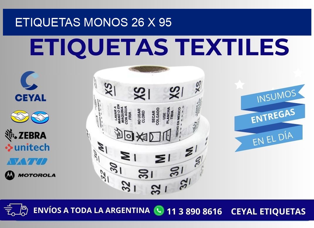 ETIQUETAS MONOS 26 x 95