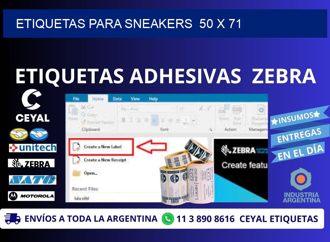 ETIQUETAS PARA SNEAKERS  50 x 71