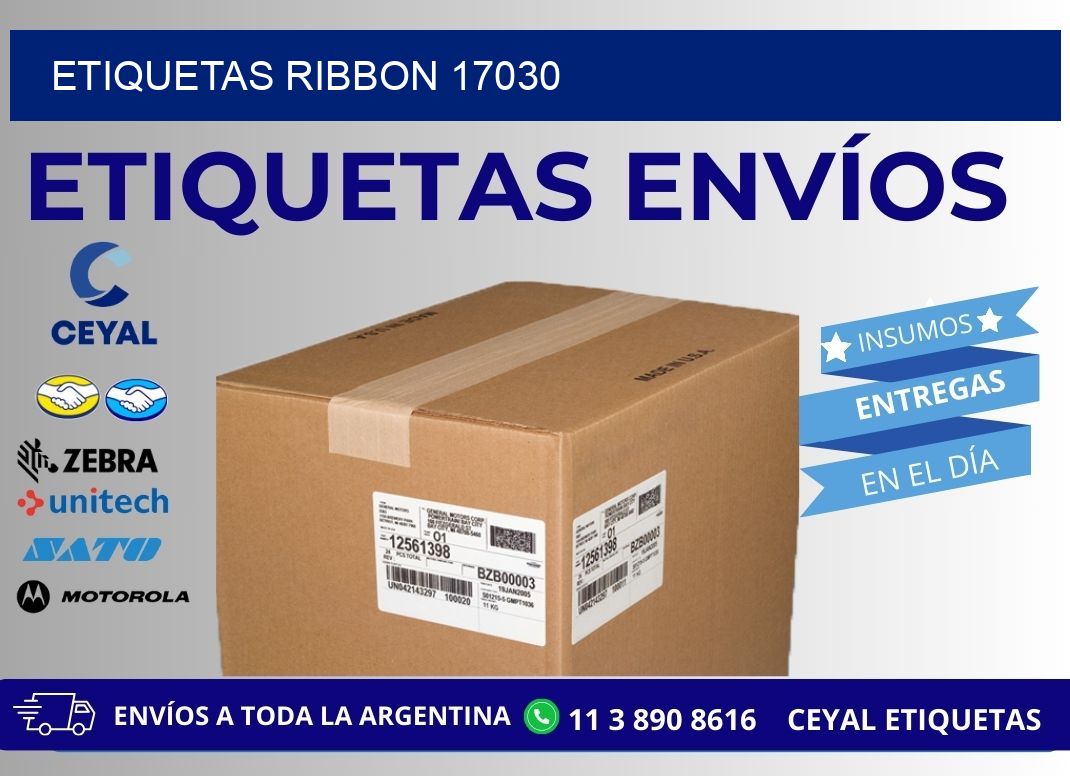 ETIQUETAS RIBBON 17030