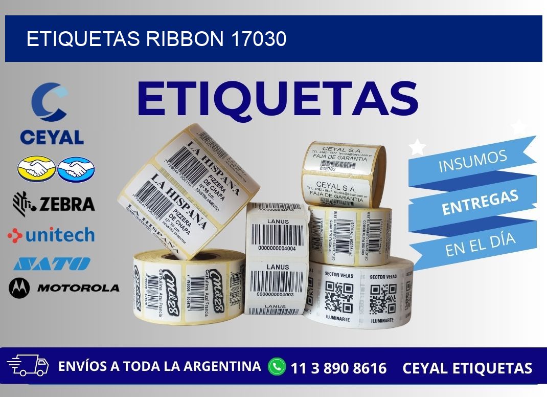 ETIQUETAS RIBBON 17030