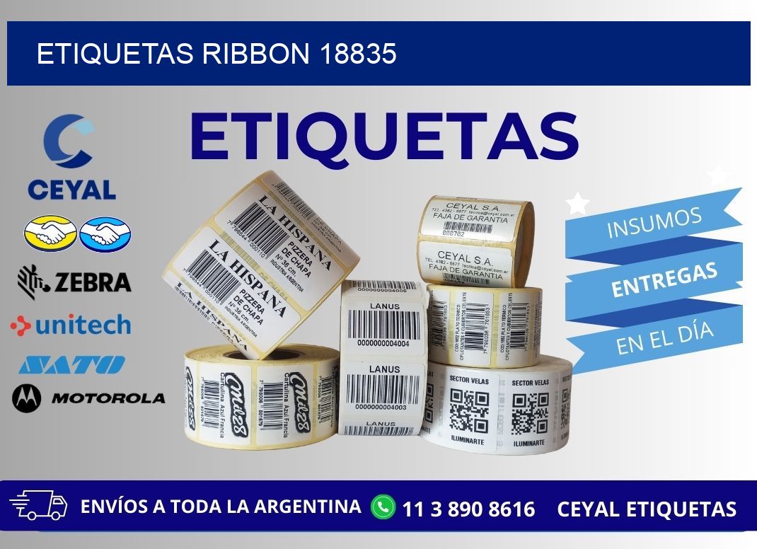 ETIQUETAS RIBBON 18835