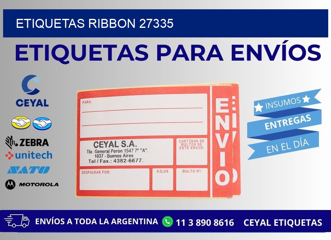 ETIQUETAS RIBBON 27335