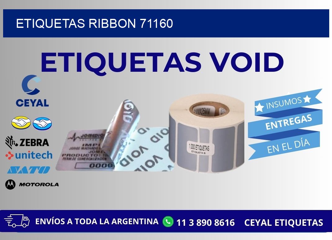 ETIQUETAS RIBBON 71160