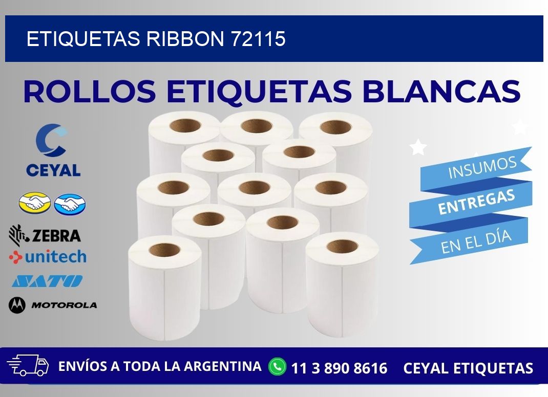 ETIQUETAS RIBBON 72115