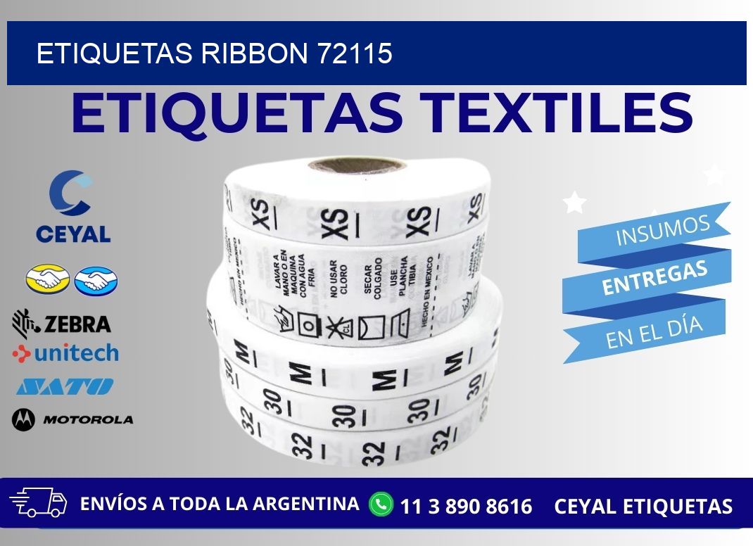 ETIQUETAS RIBBON 72115