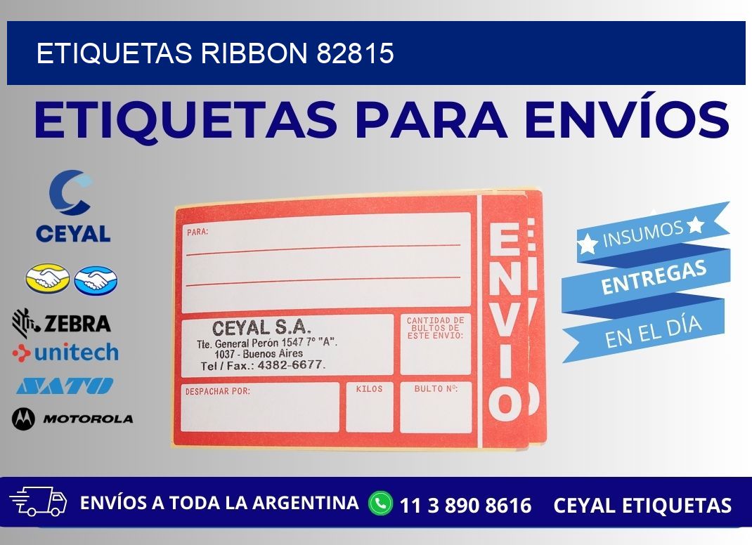 ETIQUETAS RIBBON 82815