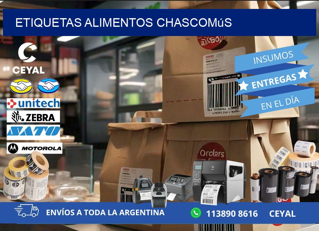 Etiquetas alimentos Chascomús