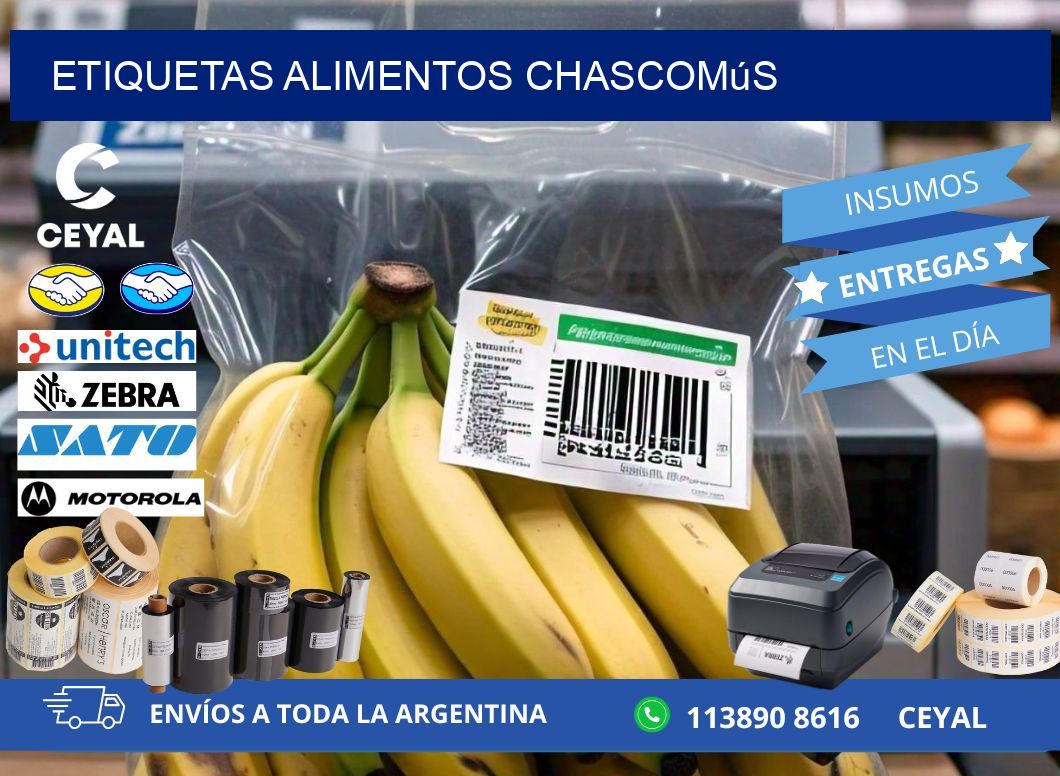 Etiquetas alimentos Chascomús