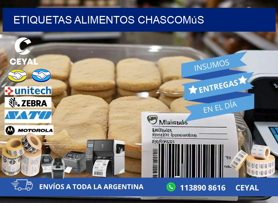 Etiquetas alimentos Chascomús