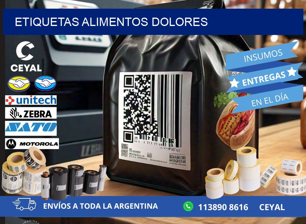 Etiquetas alimentos Dolores