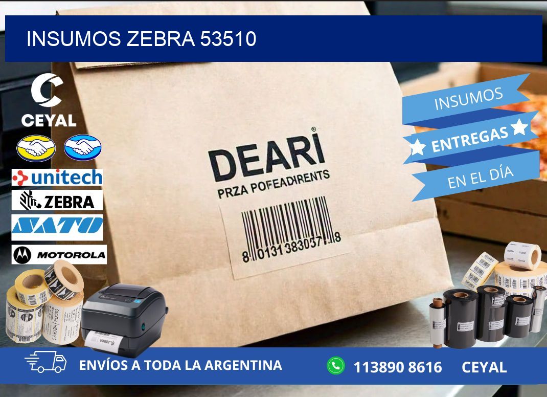 INSUMOS ZEBRA 53510